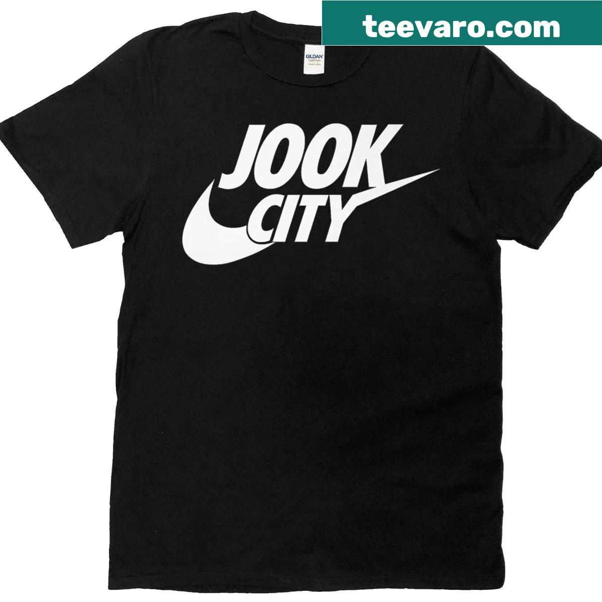 Retro city-themed graphic T-shirt with nostalgic design — on a men's t-shirt