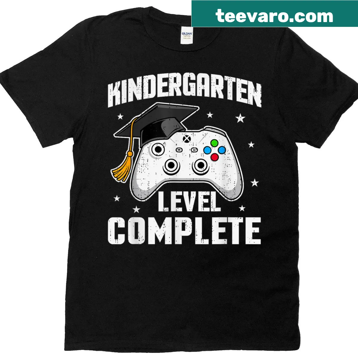 Video game-themed graduation shirt for kindergarteners — on a men's t-shirt