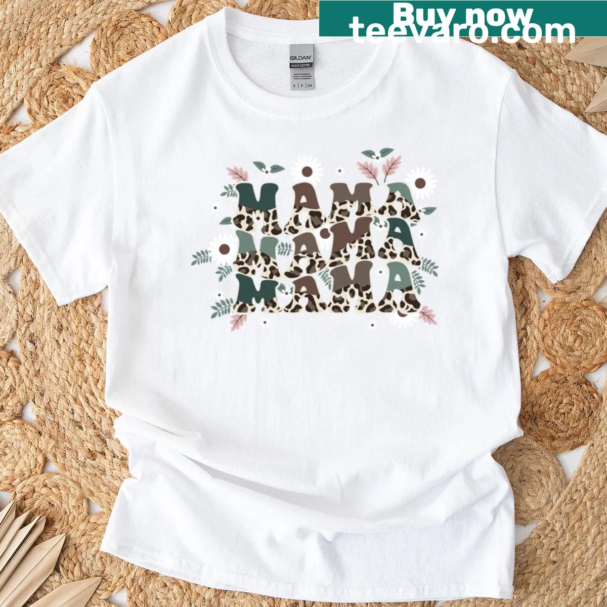 Mama t-shirt featuring a charming typography design — on a men's t-shirt