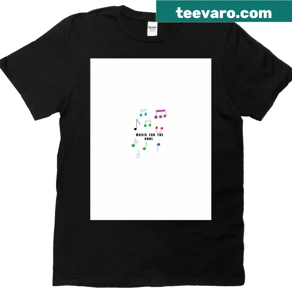 Typography design on a music-themed t-shirt
