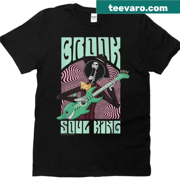 T-shirt featuring Soul King Brook playing guitar from One Piece