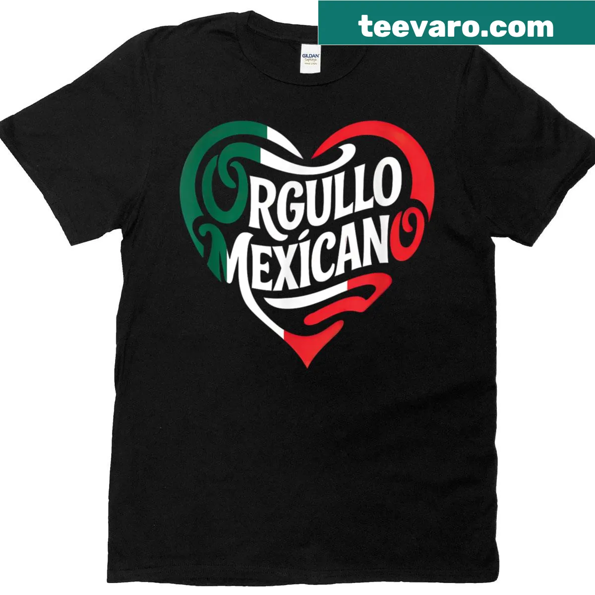 Heart design representing Mexican heritage on a T-shirt — on a men's t-shirt