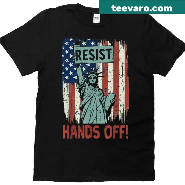 T-shirt with Statue of Liberty and US flag graphic