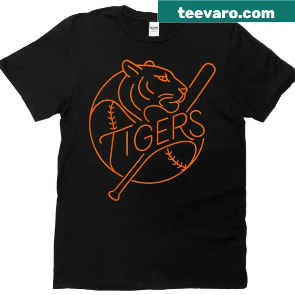 Retro t-shirt featuring an artistic tiger design