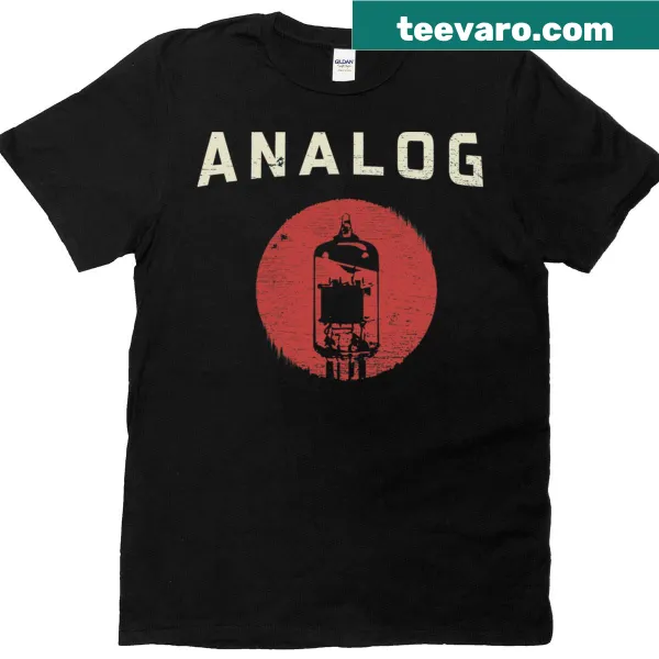 Vintage-inspired T-shirt featuring a vacuum tube design