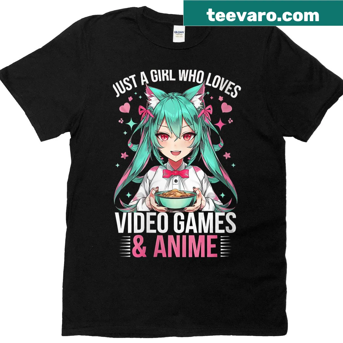 Anime-themed t-shirt with whimsical graphics for anime lovers — on a men's t-shirt