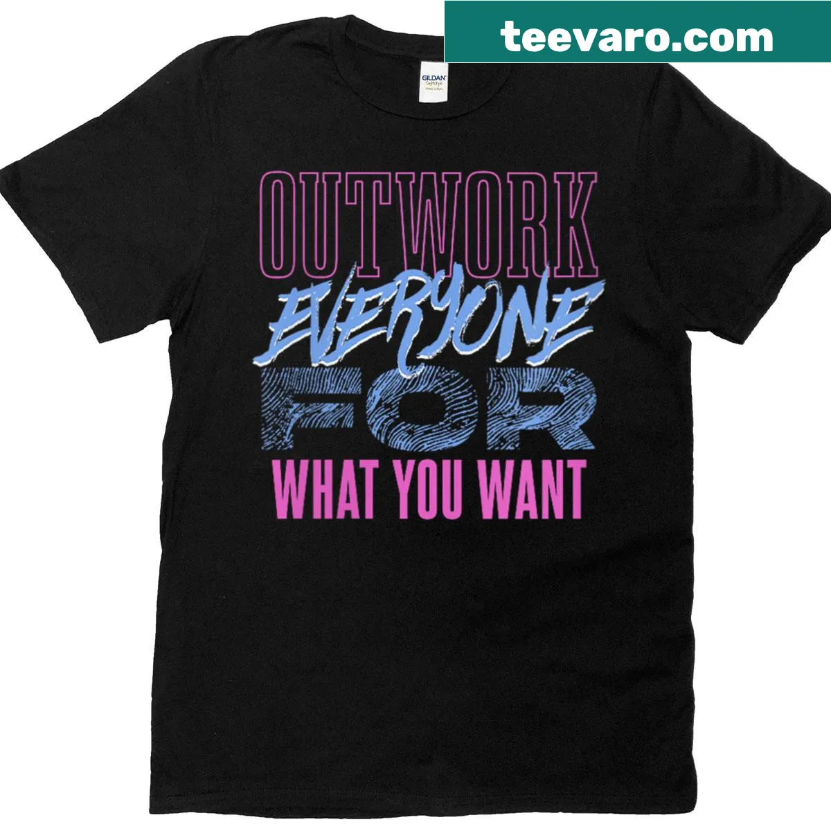 Bold illustration T-shirt celebrating blue-collar pride — on a men's t-shirt