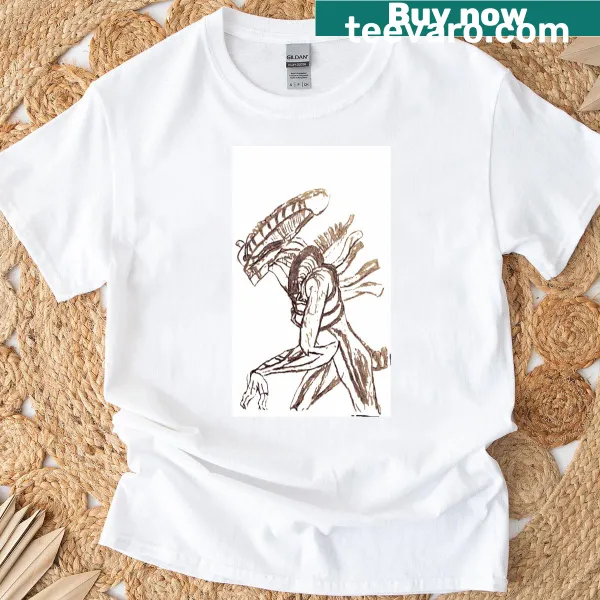 Illustration of an alien design on a t-shirt