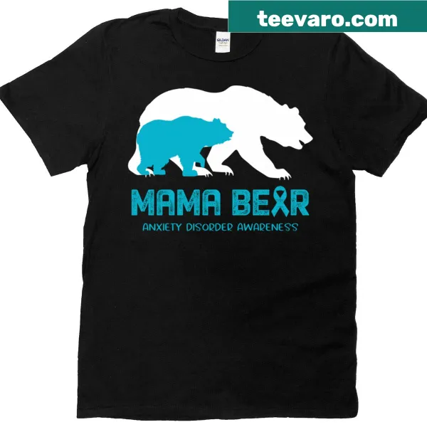 Mama Bear T-shirt supporting anxiety awareness for moms