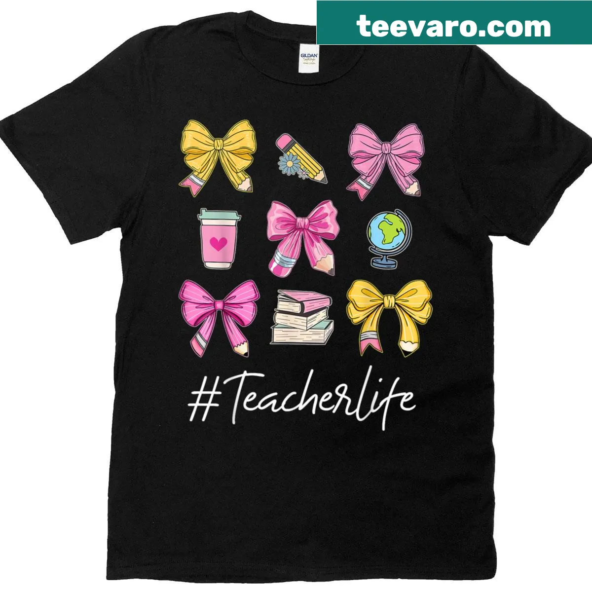 Playful back-to-school t-shirt with bold text and fun graphics — on a men's t-shirt