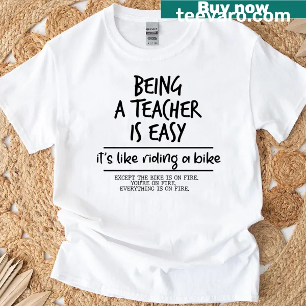 Funny teacher-themed phrase on a T-shirt