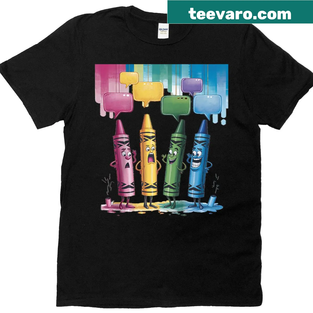 Halloween-themed T-shirt with 'Creep It Real' graphic — on a men's t-shirt