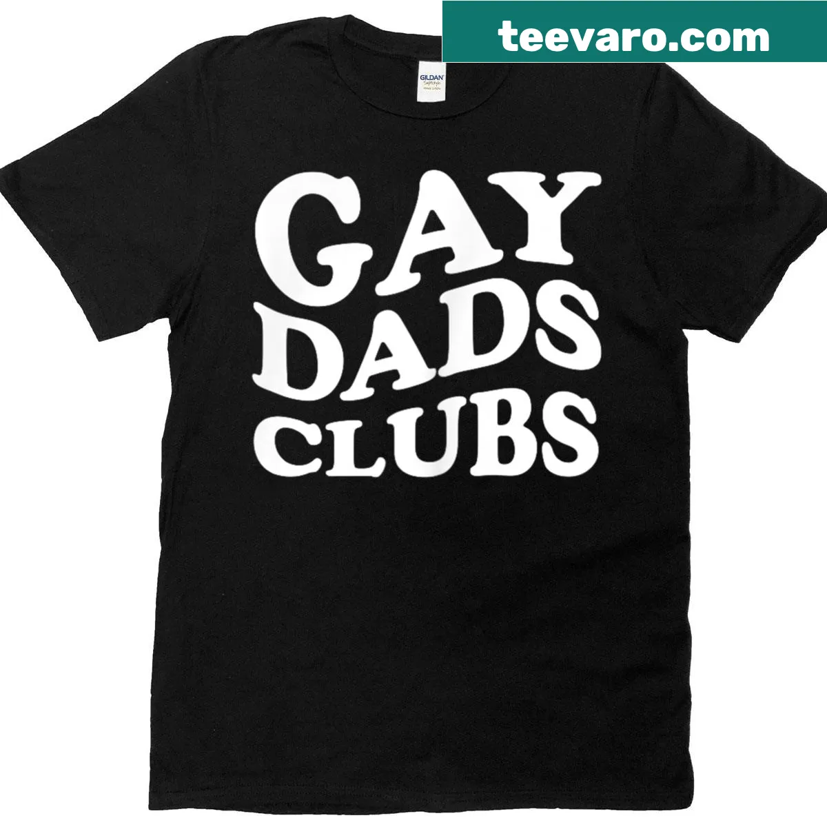 Daddy Pride Month T-shirt featuring rainbow flag design — on a men's t-shirt