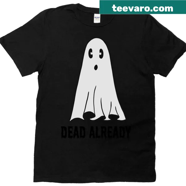 Playful ghost graphic on a shirt for humor and spooky fun