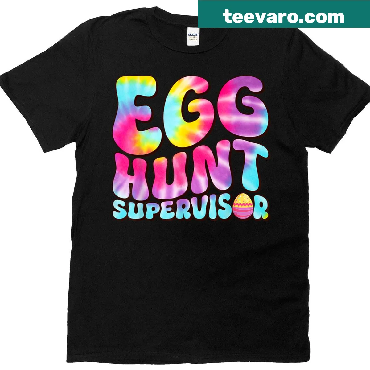 Funny Easter Egg Hunt Supervisor T-shirt for moms and dads. — on a men's t-shirt