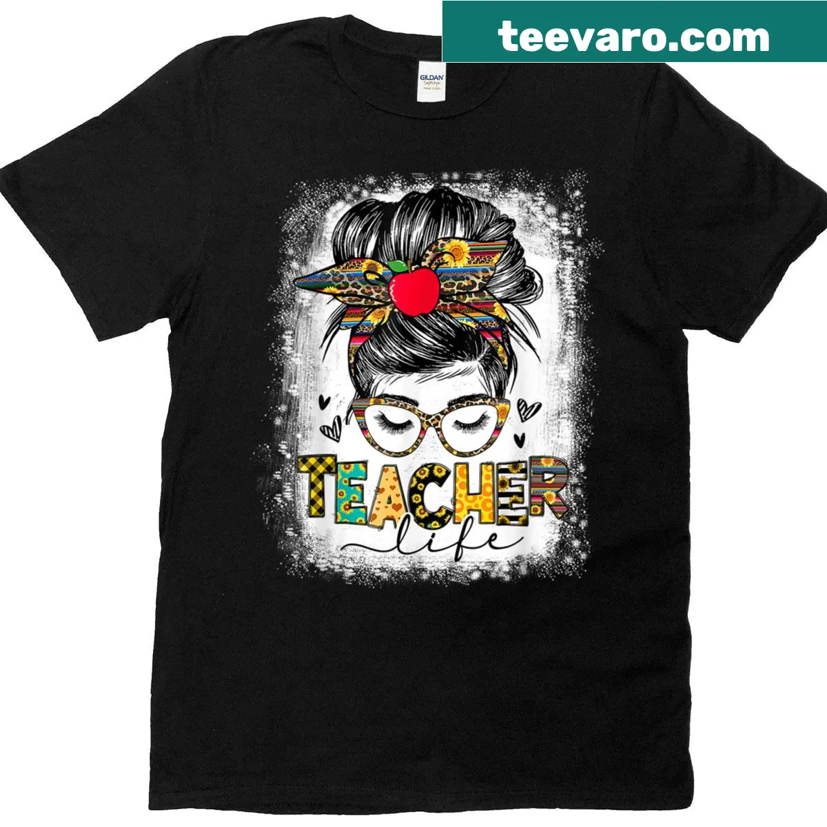 Last day of school teacher graphic t-shirt — on a men's t-shirt