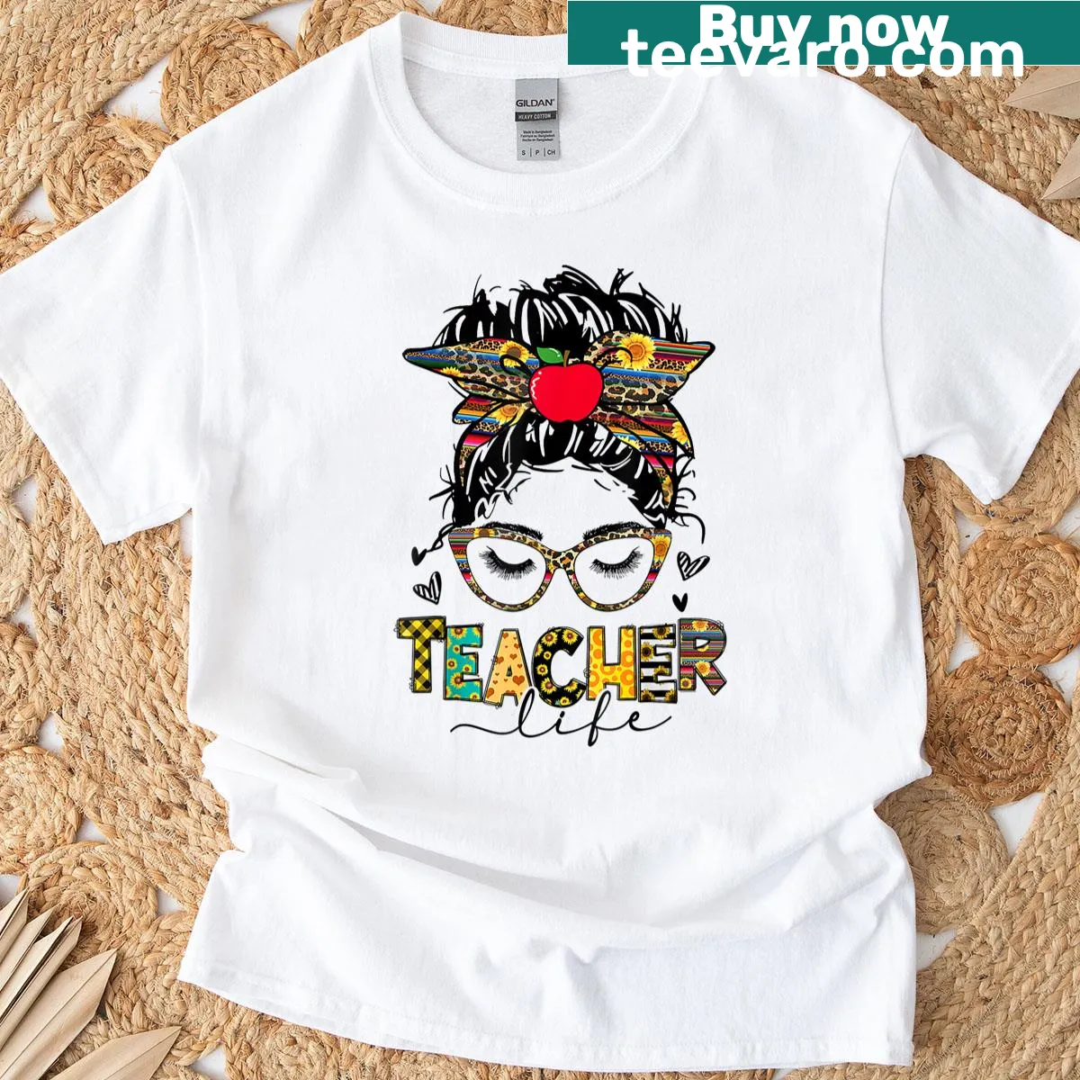 Happy last day of school teacher life graphic t-shirt — on a men's t-shirt