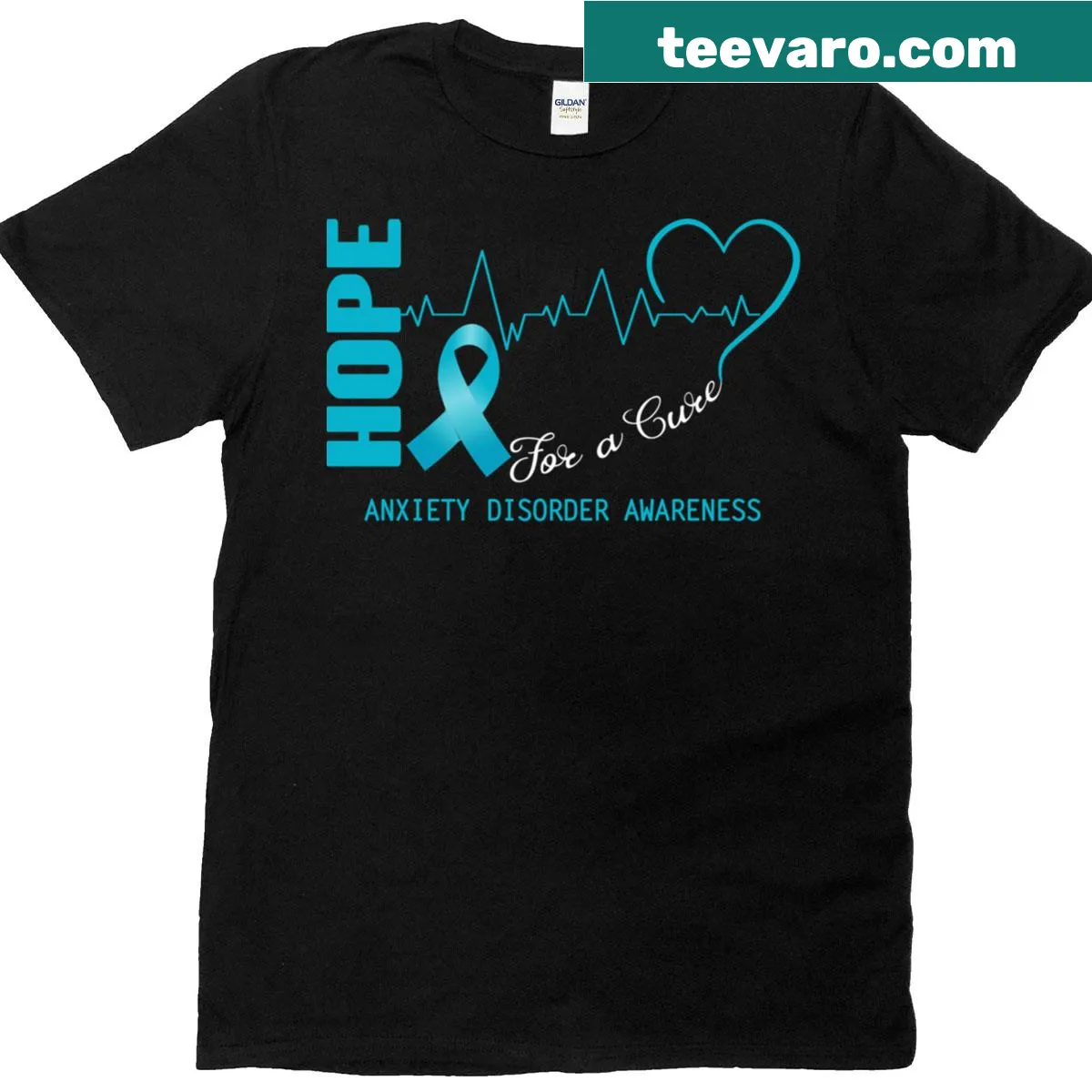 Shirt with a powerful message for anxiety awareness — on a men's t-shirt