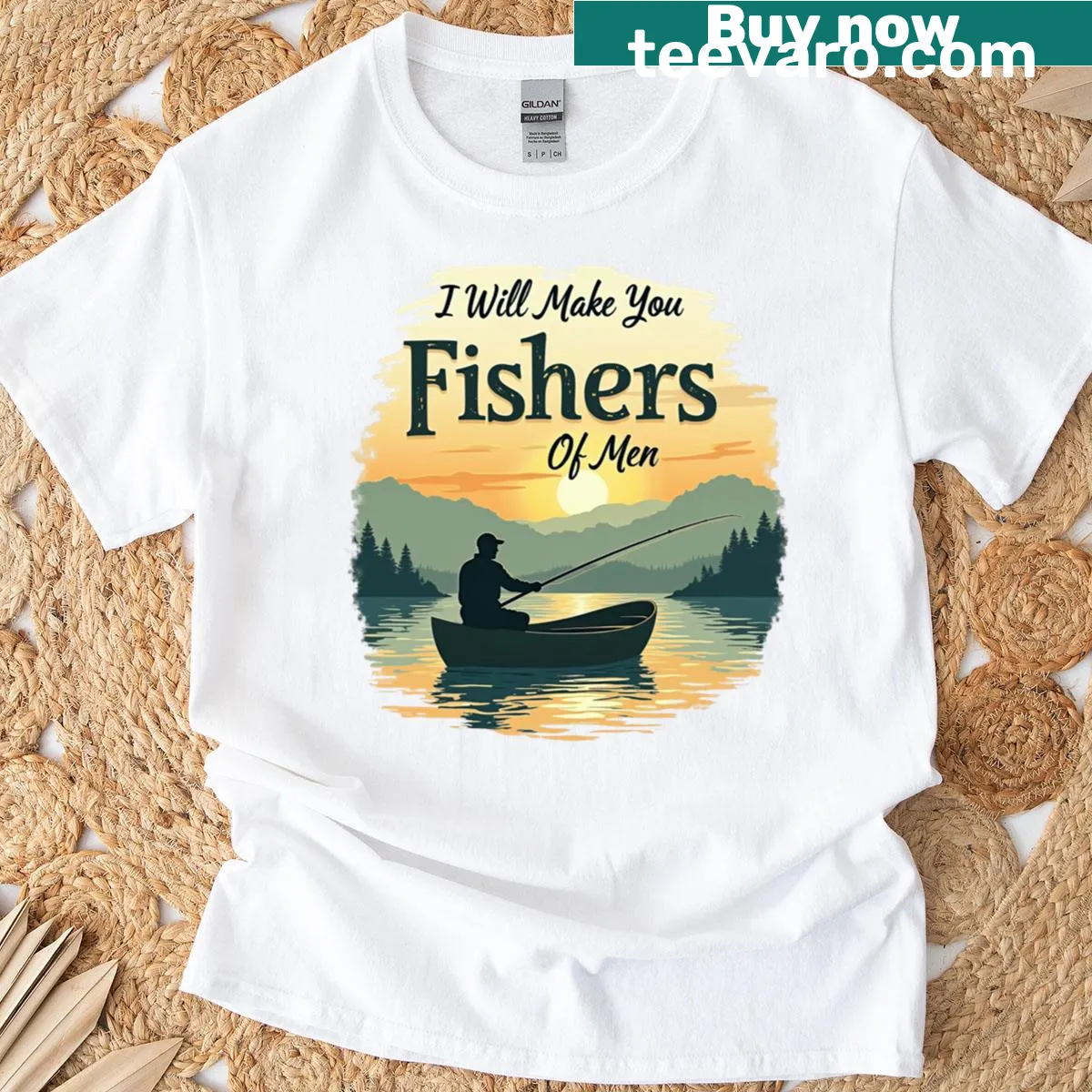 Inspirational t-shirt with a religious message about outreach — on a men's t-shirt