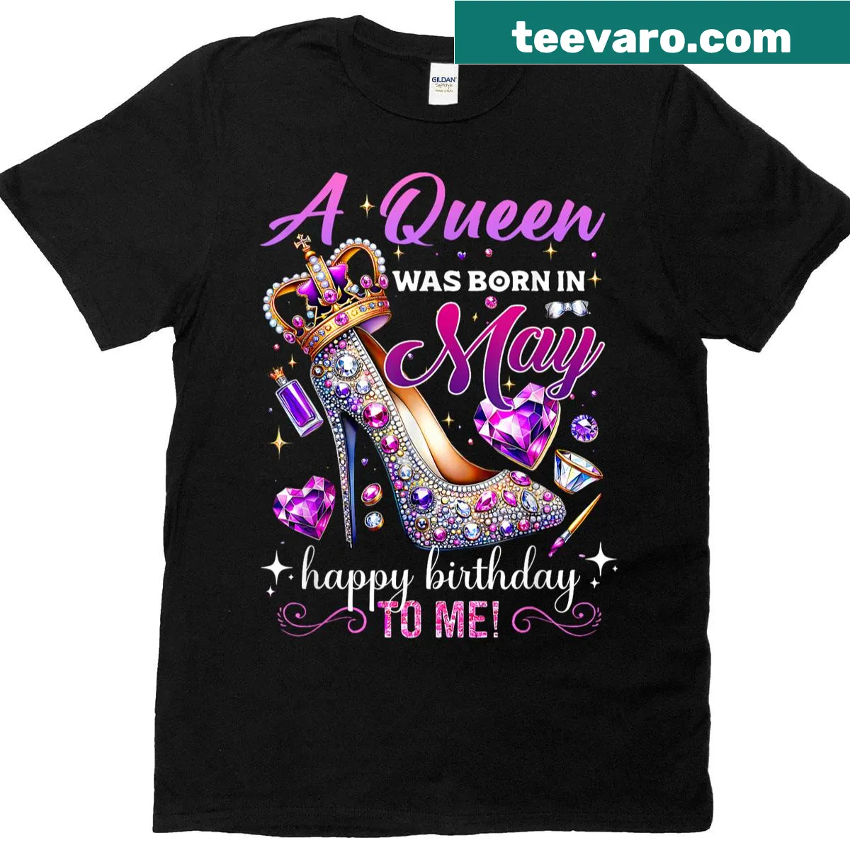 Birthday T-shirt for women featuring the phrase 'Happy Birthday To Me' in cheerful typography. — on a men's t-shirt