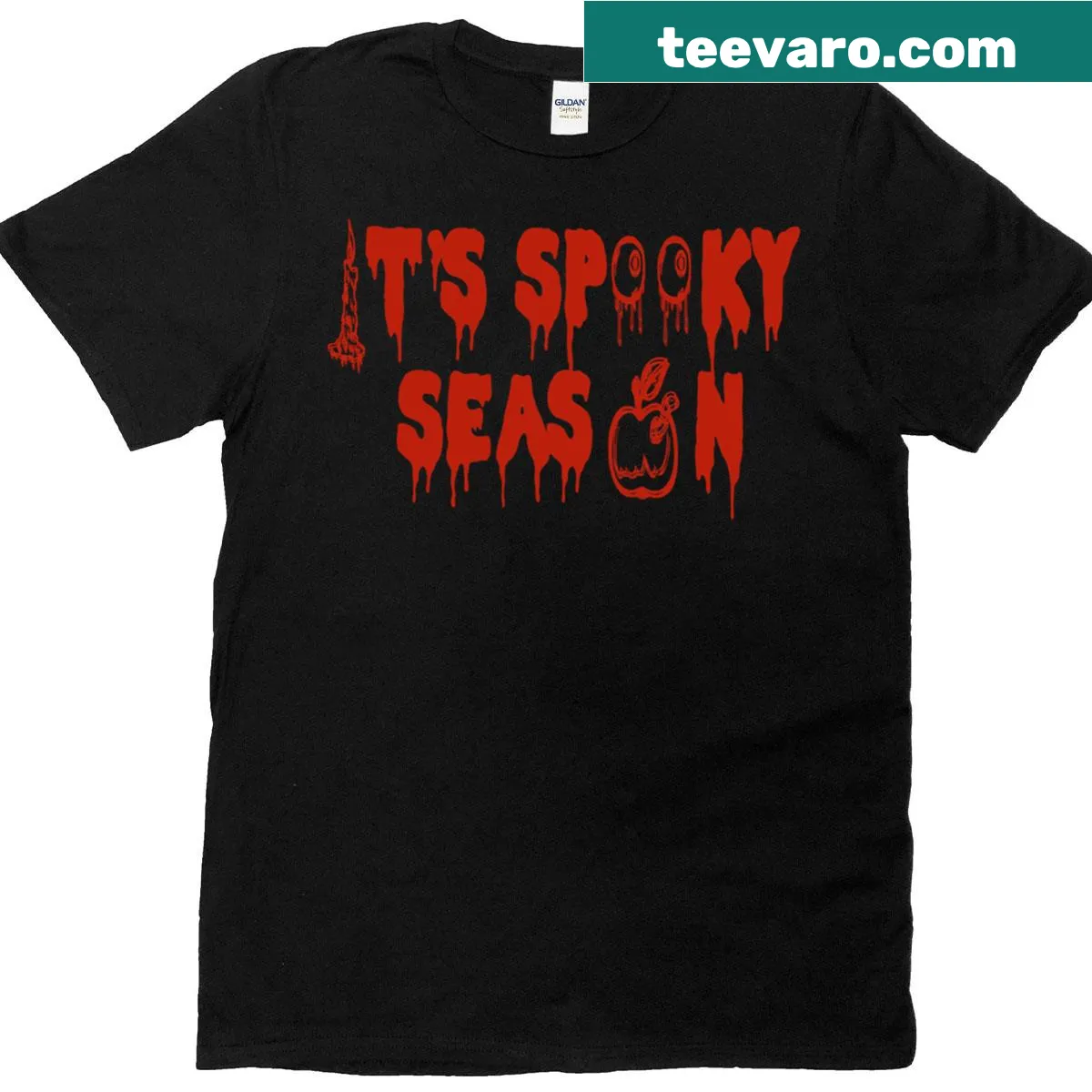 Fun Halloween-themed t-shirt expressing love for the season — on a men's t-shirt