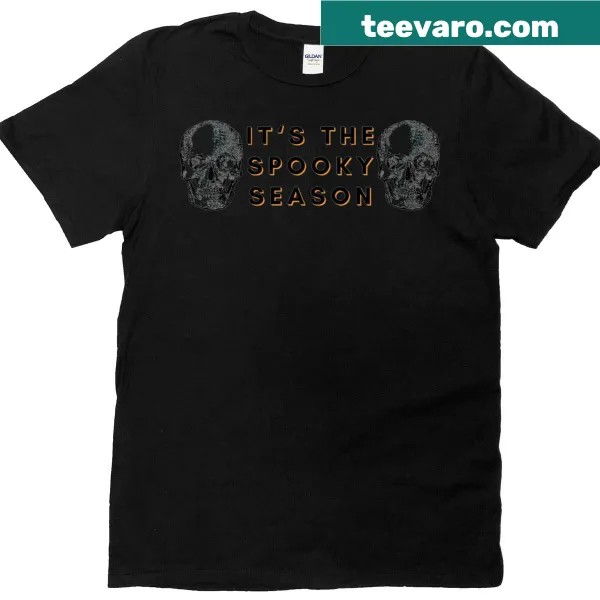 Active T-shirt with the phrase 'It's The Spooky Season' in playful typography.