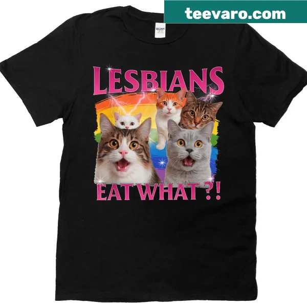 Funny cat meme T-shirt celebrating LGBTQ+ pride with humor