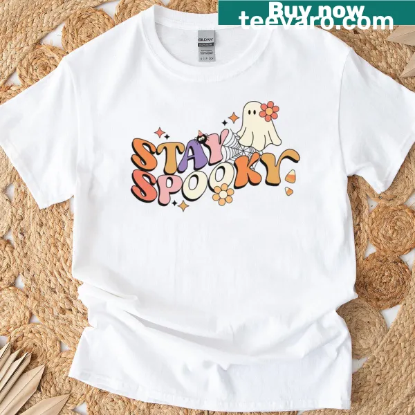 Stay Spooky T-shirt with bold text design