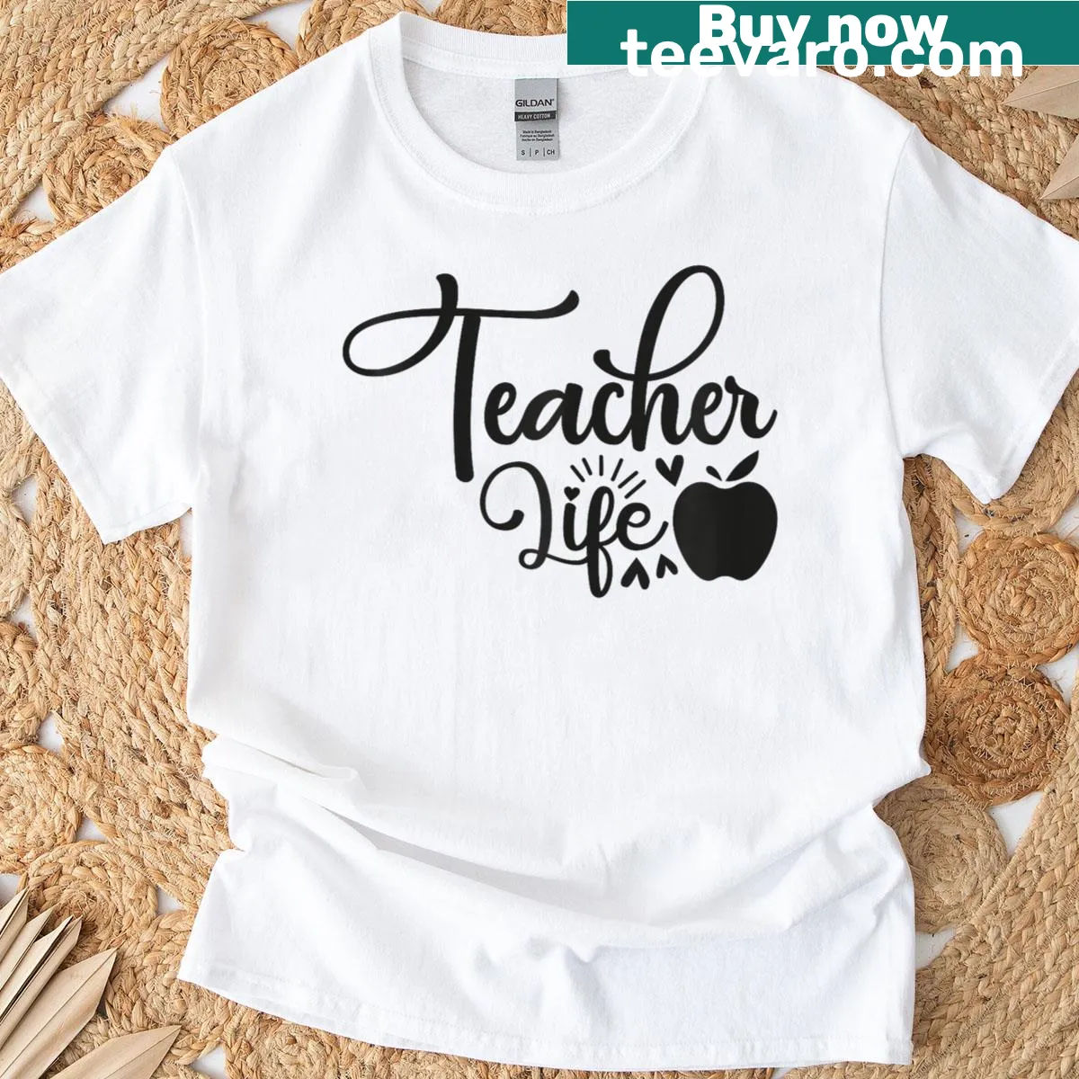 T-shirt celebrating teachers with a design tailored for English and kindergarten educators — on a men's t-shirt