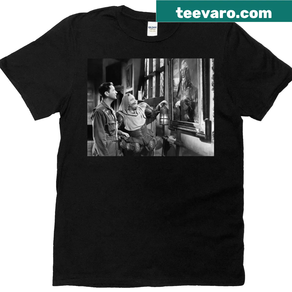 Oversized vintage T-shirt featuring The Canterville Ghost design — on a men's t-shirt