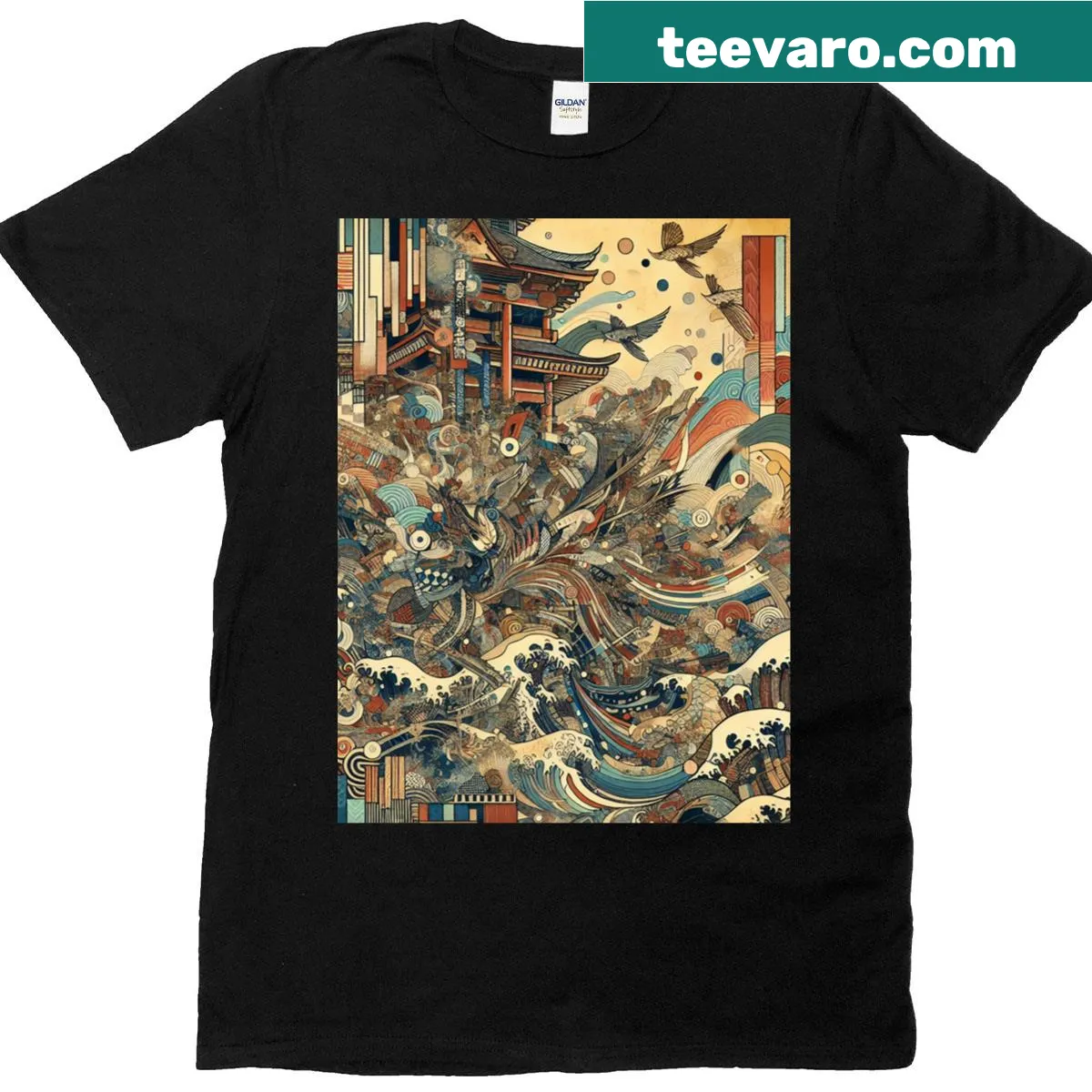 T-shirt featuring a thoughtful graphic on tradition and culture. — on a men's t-shirt