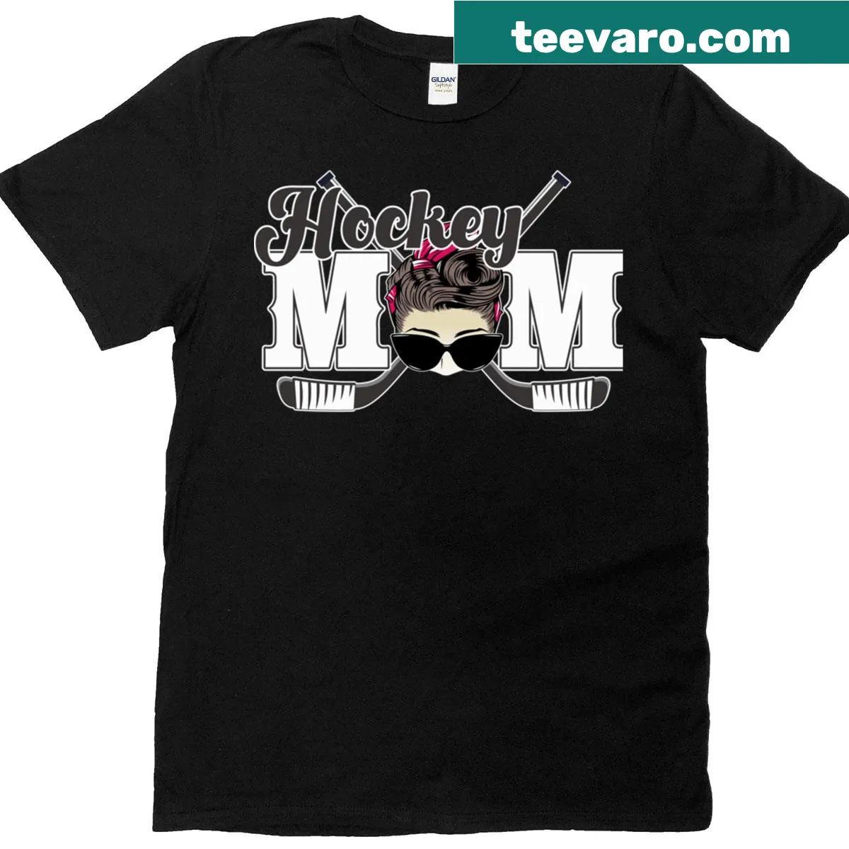 Proud t-shirt for hockey moms showcasing bold text about dedication. — on a men's t-shirt