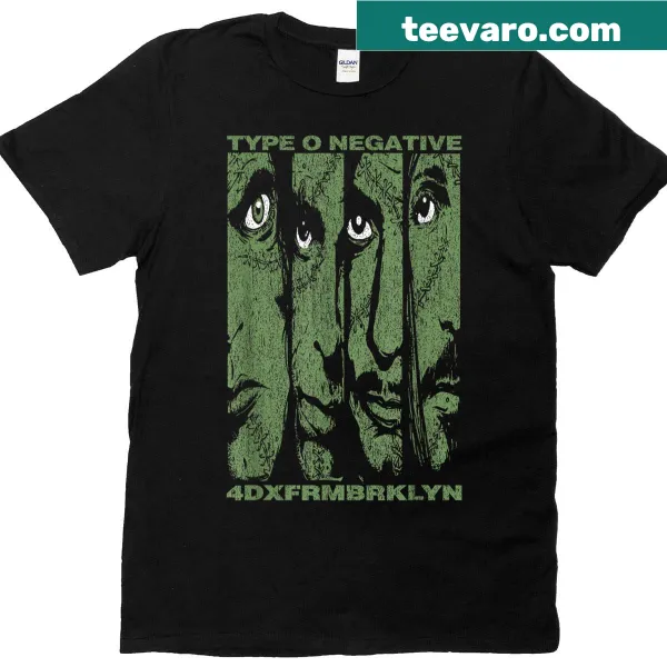 Type O Negative band faces illustration t-shirt