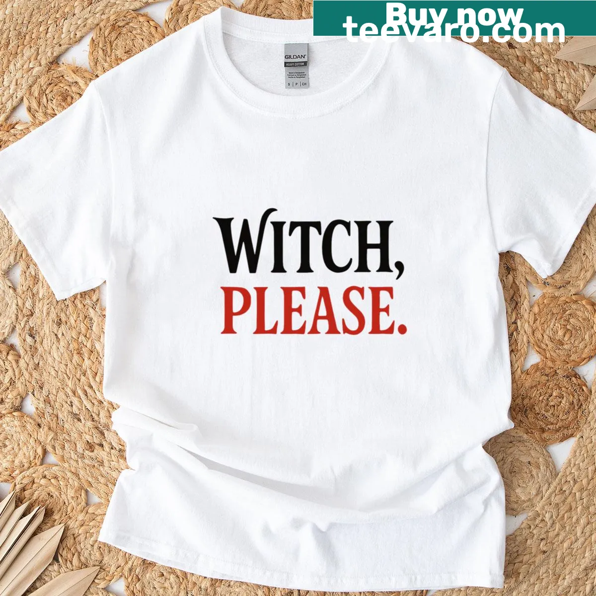 Sassy Witchcore t-shirt with playful text embracing magical attitude — on a men's t-shirt