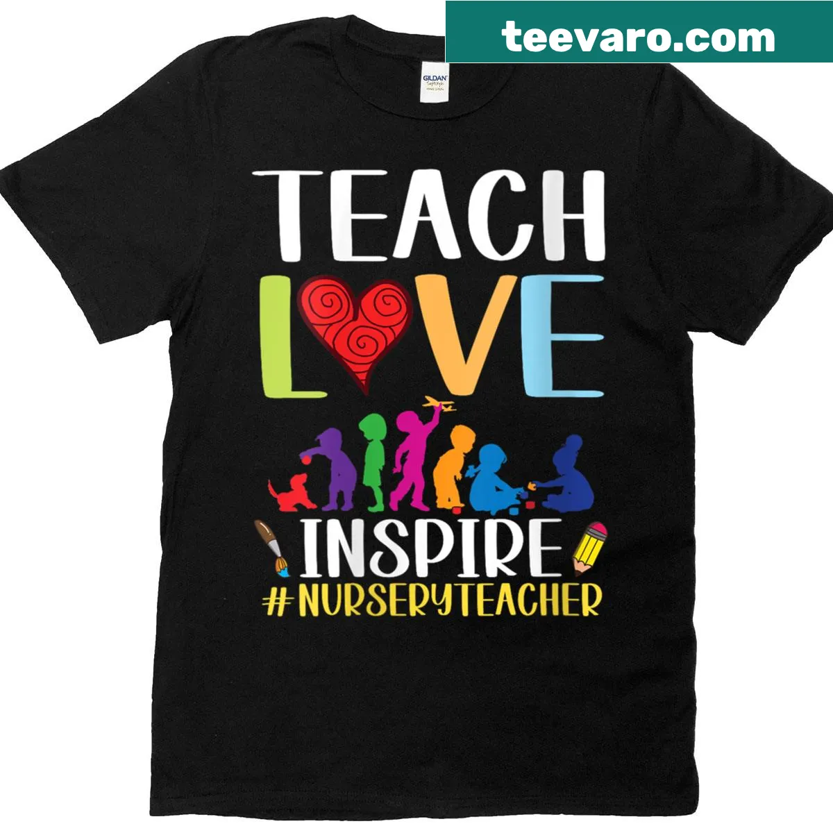 Heartwarming design celebrating teachers and their students — on a men's t-shirt