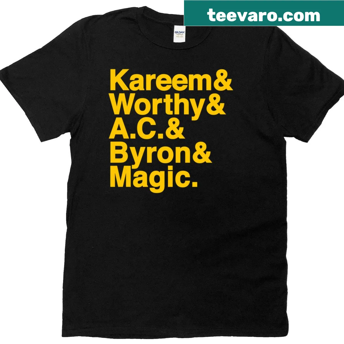 Commemorative 1988 Los Angeles basketball T-shirt — on a men's t-shirt