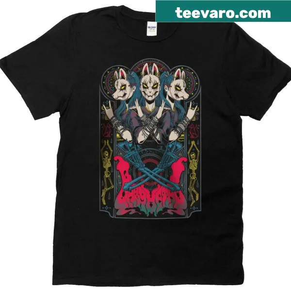 Illustrative Babymetal tour t-shirt for music fans.