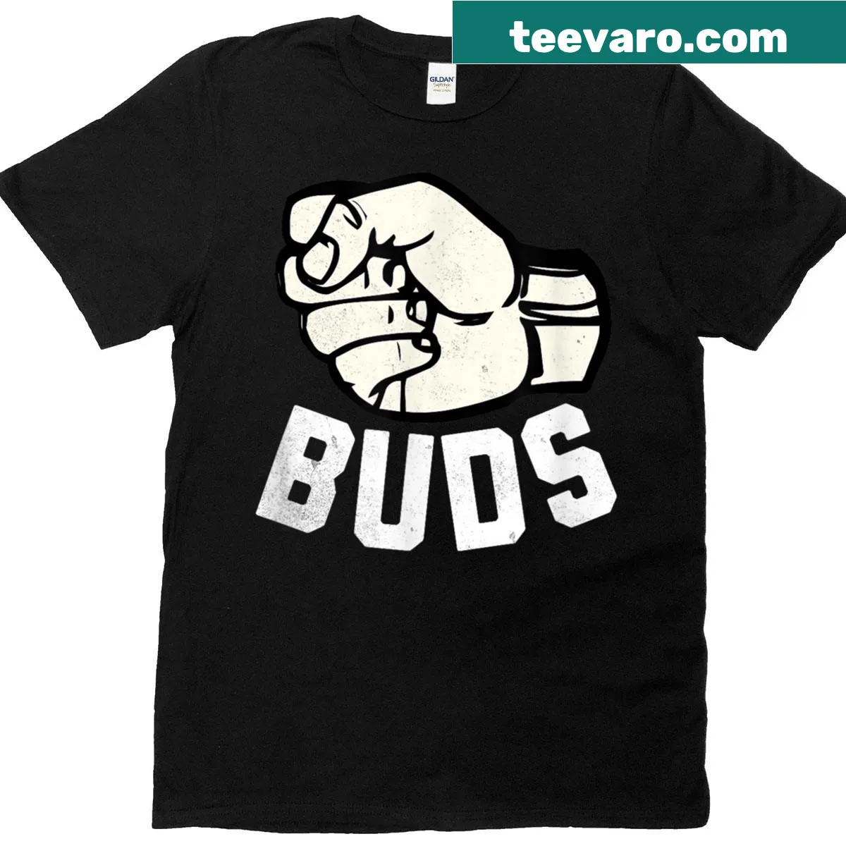 Cute matching Best Buds T-shirts for kids and dads — on a men's t-shirt