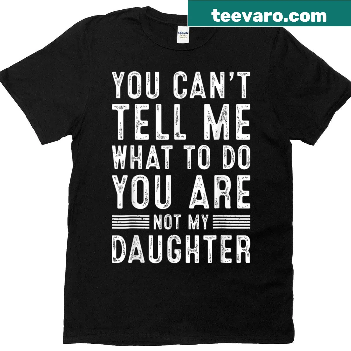 Funny typography design for Father's Day celebrating dad from daughter — on a men's t-shirt
