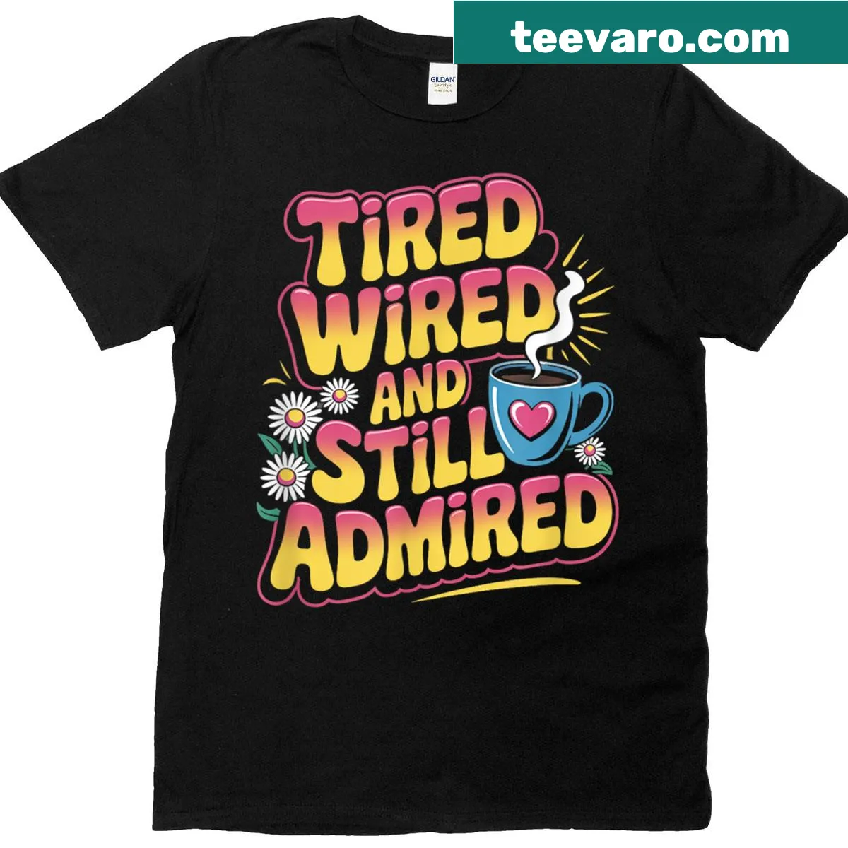 Vintage-style t-shirt celebrating motherhood with a humorous slogan — on a men's t-shirt