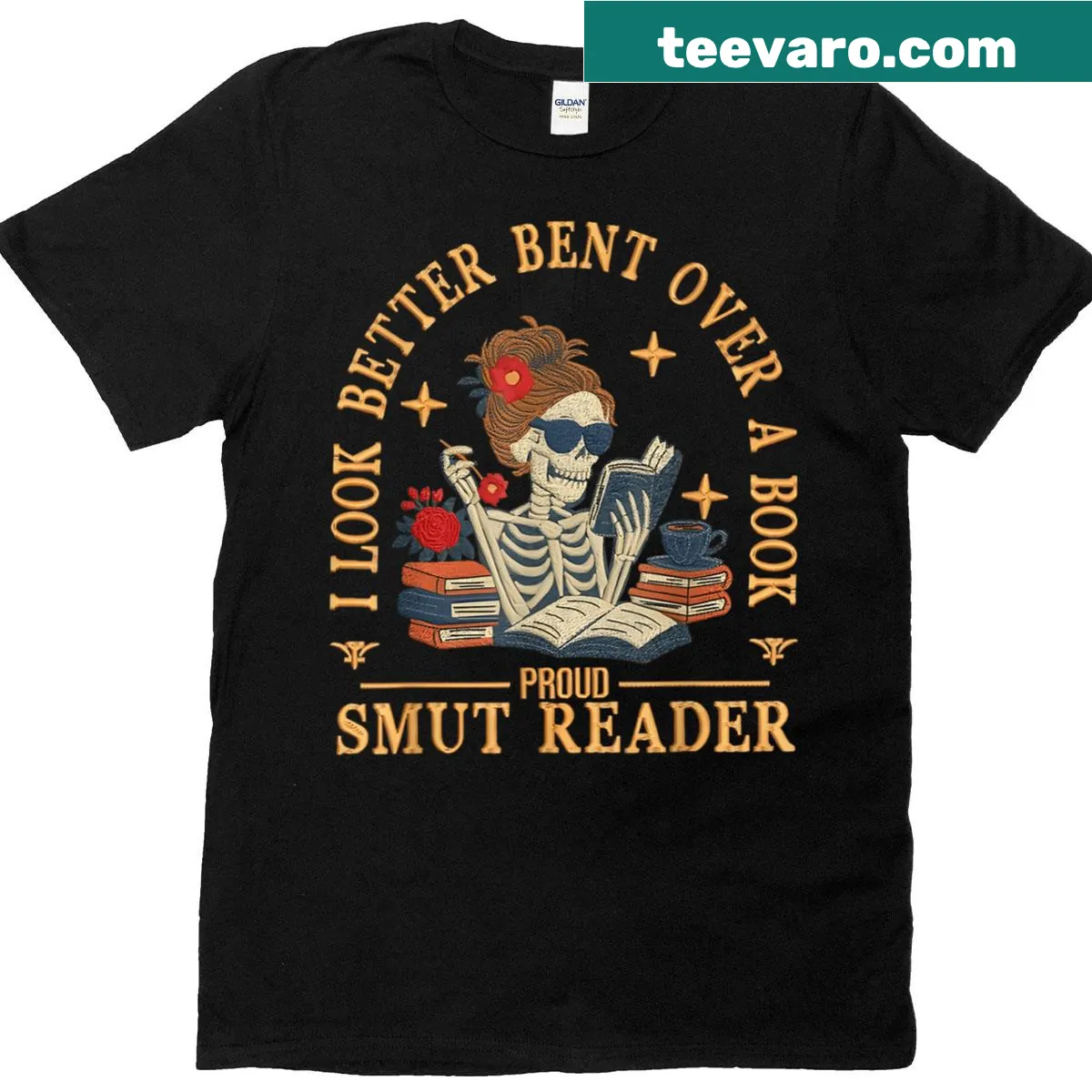 Funny t-shirt for proud readers with a cheeky book phrase — on a men's t-shirt