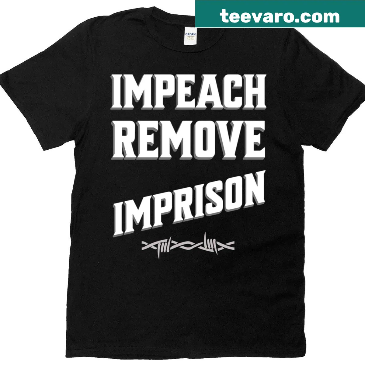 Patriotic T-shirt promoting democracy and political accountability — on a men's t-shirt