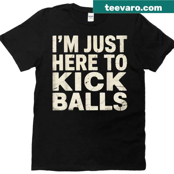 Funny kickball player t-shirt with humorous text