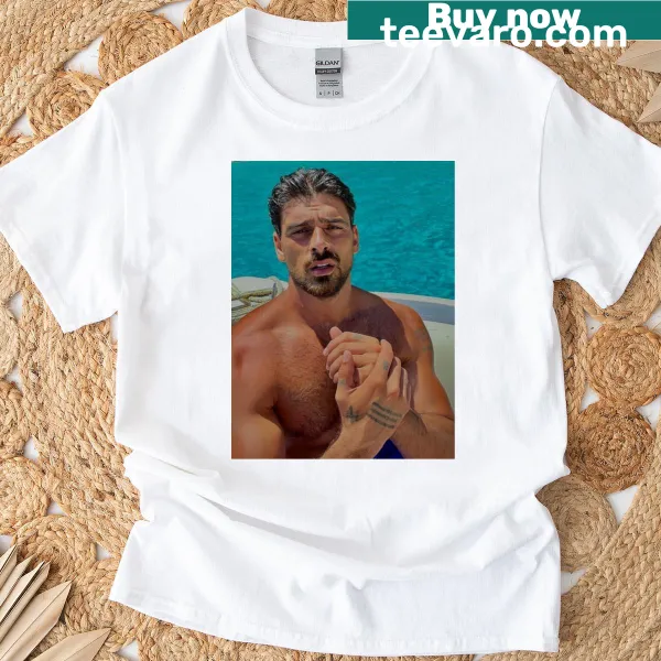 Michele Morrone graphic T-shirt in pop art style