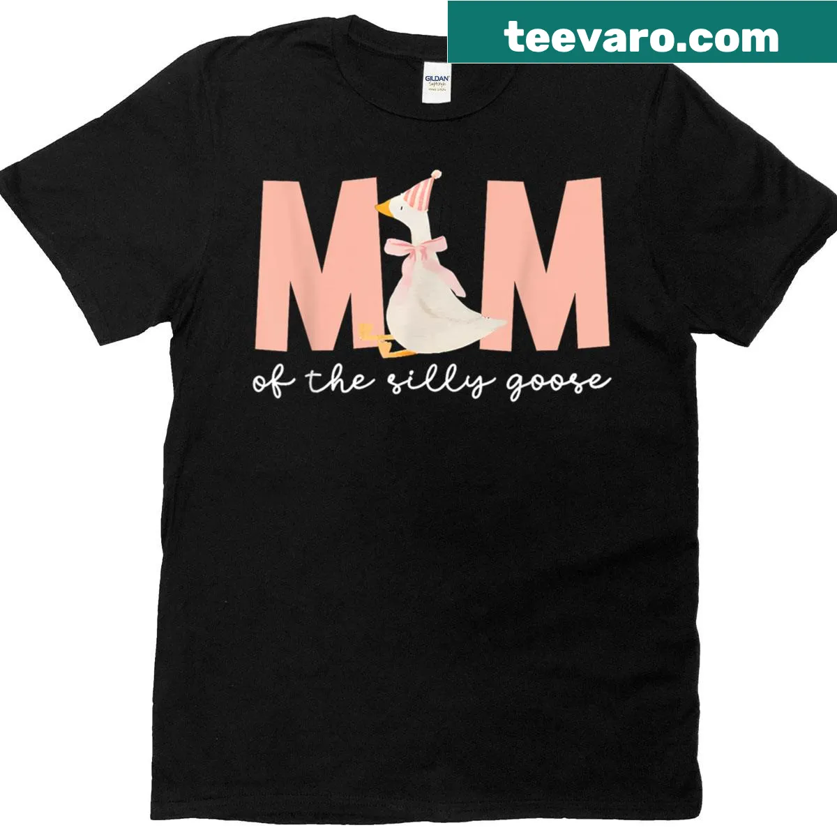 Silly Goose birthday-themed T-shirt for moms and family — on a men's t-shirt