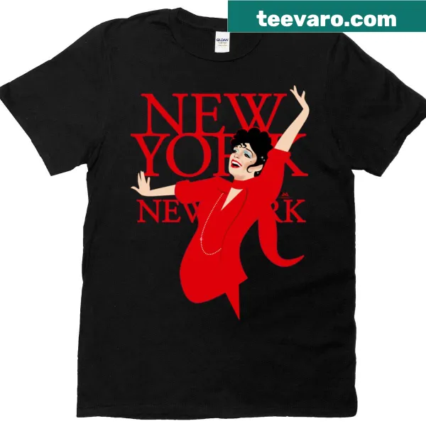 Illustration of New York skyline on an oversized T-shirt