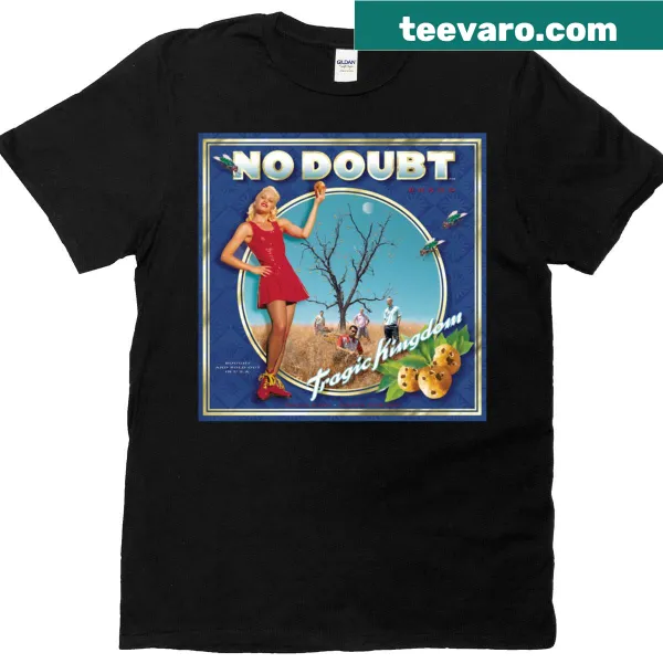 T-shirt featuring 'No Doubt - Tragic Kingdom' text design