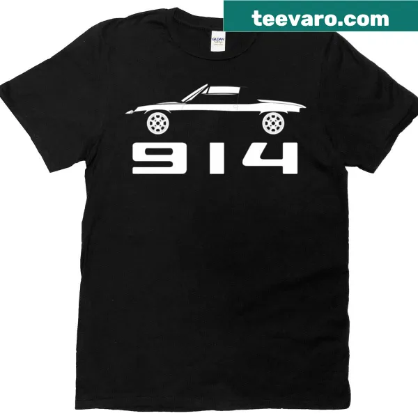 Side view graphic T-shirt featuring a Porsche 914 design.