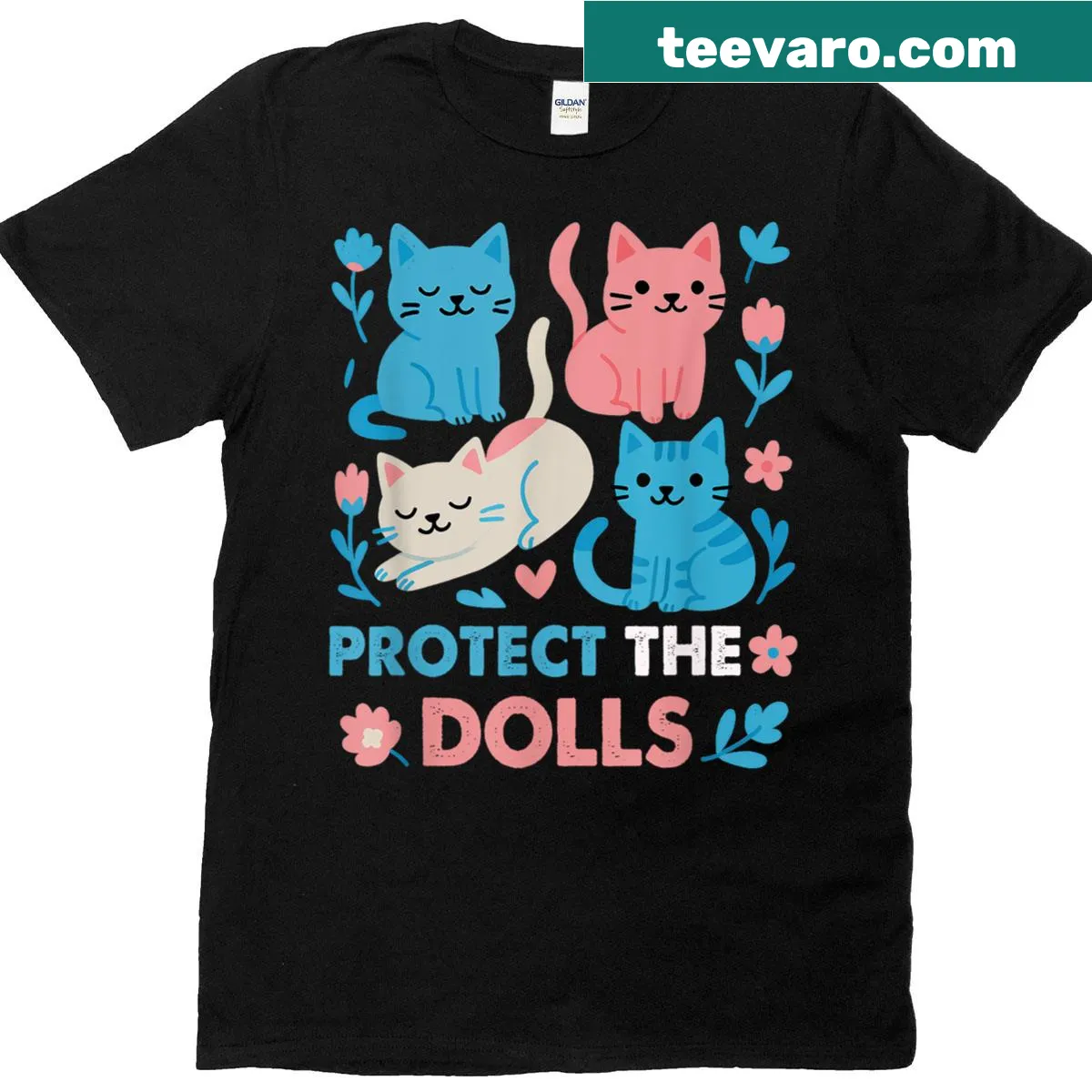 LGBTQ+ Pride T-shirt featuring a cat graphic for men and women — on a men's t-shirt