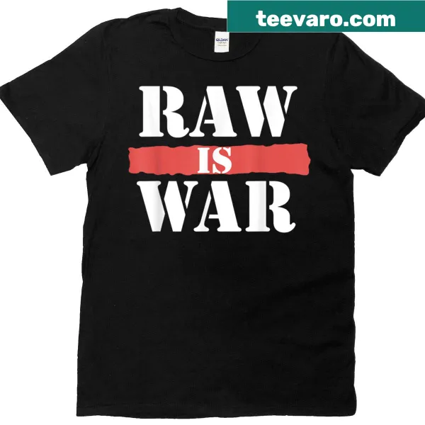 Vintage Raw Is War pro wrestling t-shirt with classic imagery